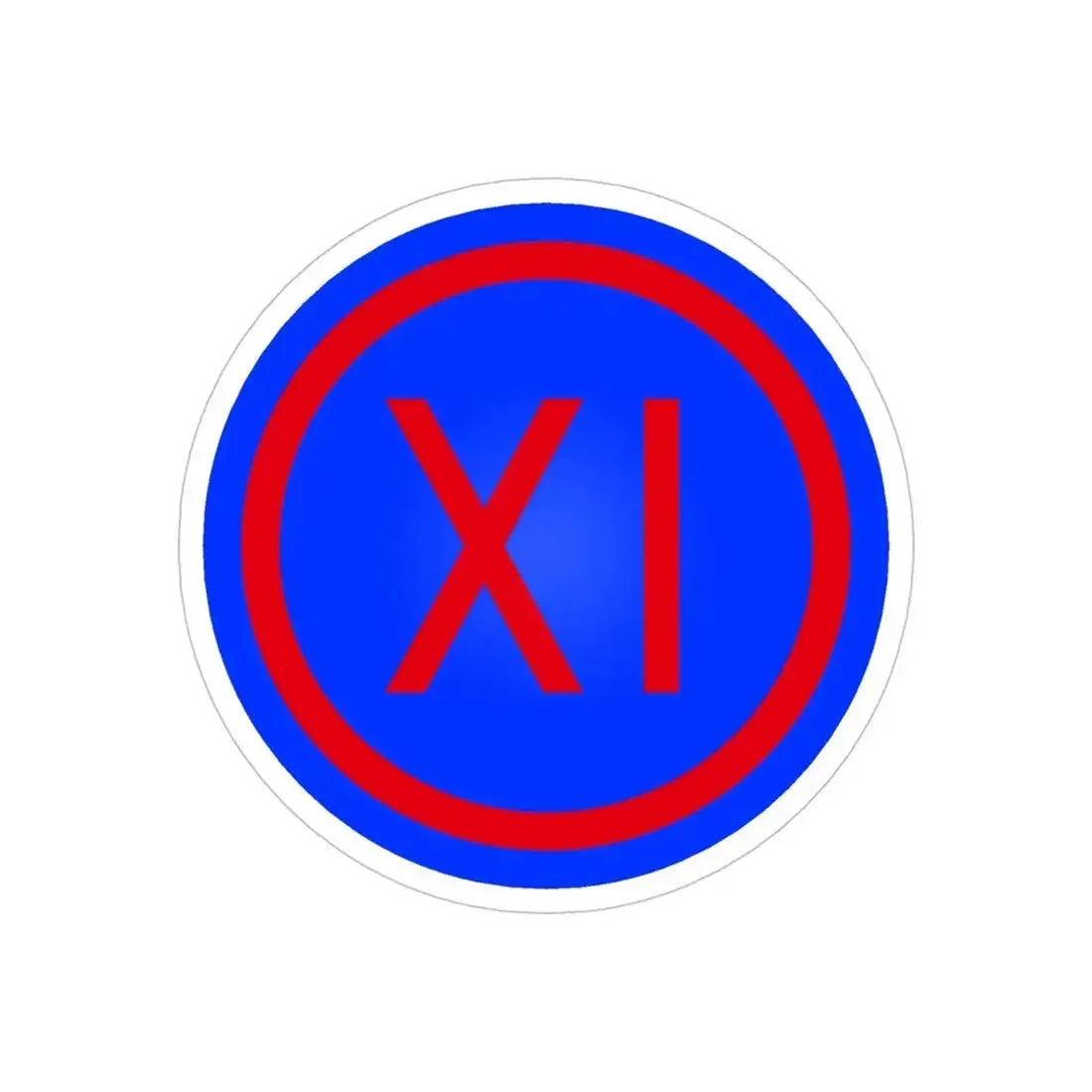 IX Corps (U.S. Army) REVERSE PRINT Transparent Die-Cut STICKER - The Sticker Space