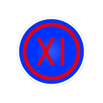 IX Corps (U.S. Army) REVERSE PRINT Transparent Die-Cut STICKER - The Sticker Space