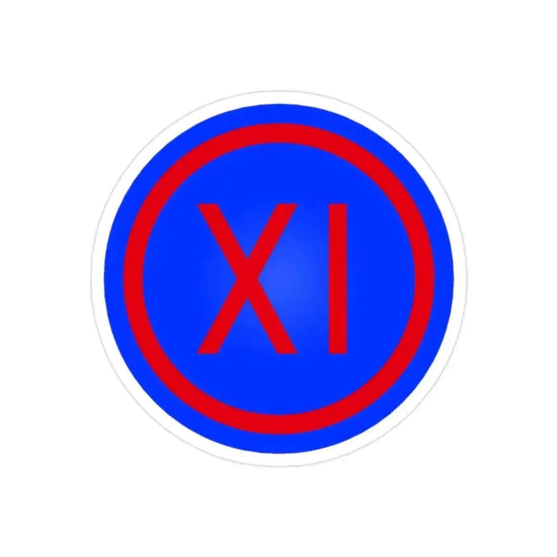 IX Corps (U.S. Army) REVERSE PRINT Transparent Die-Cut STICKER - The Sticker Space