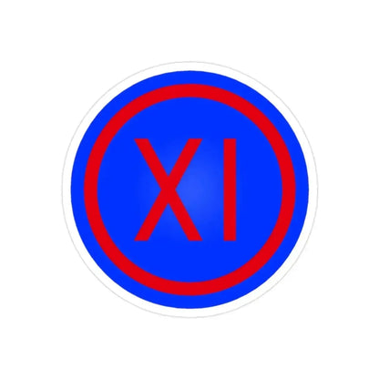 IX Corps (U.S. Army) REVERSE PRINT Transparent Die-Cut STICKER - The Sticker Space