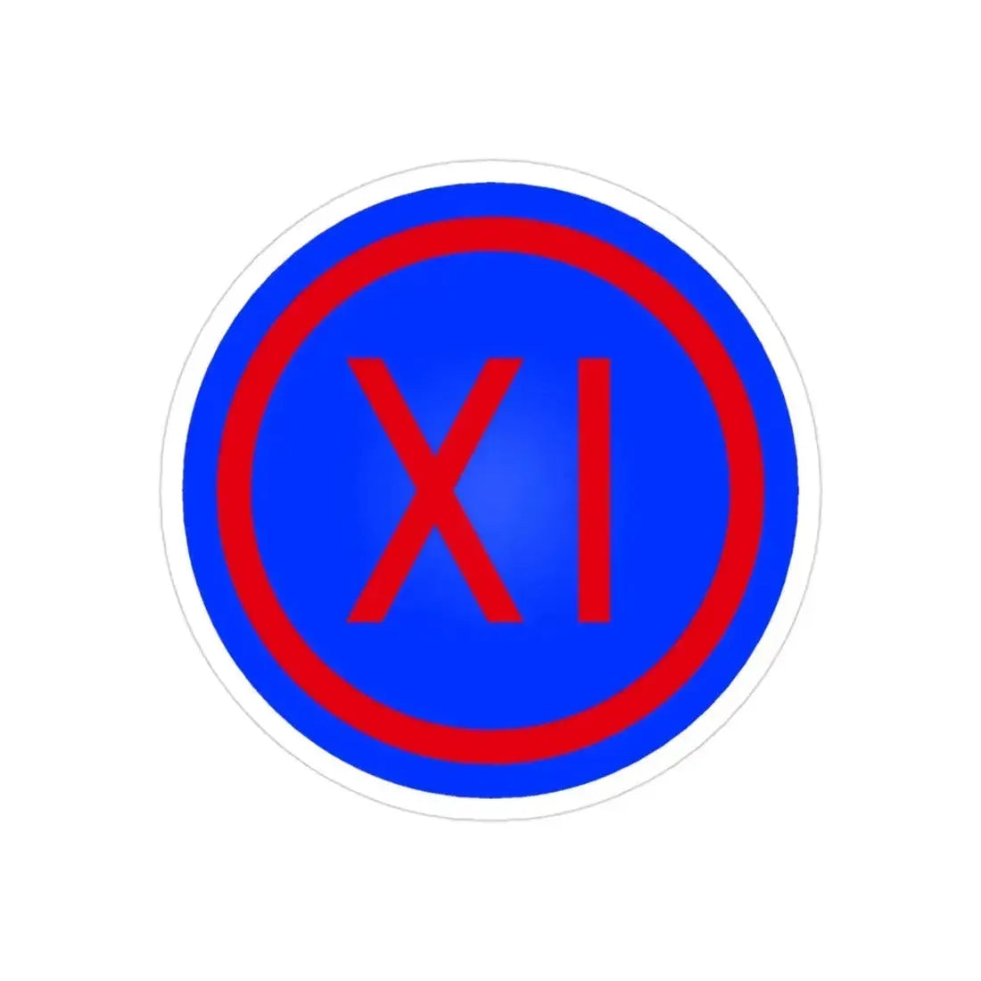 IX Corps (U.S. Army) REVERSE PRINT Transparent Die-Cut STICKER - The Sticker Space