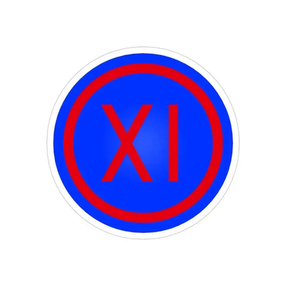 IX Corps (U.S. Army) REVERSE PRINT Transparent Die-Cut STICKER - The Sticker Space