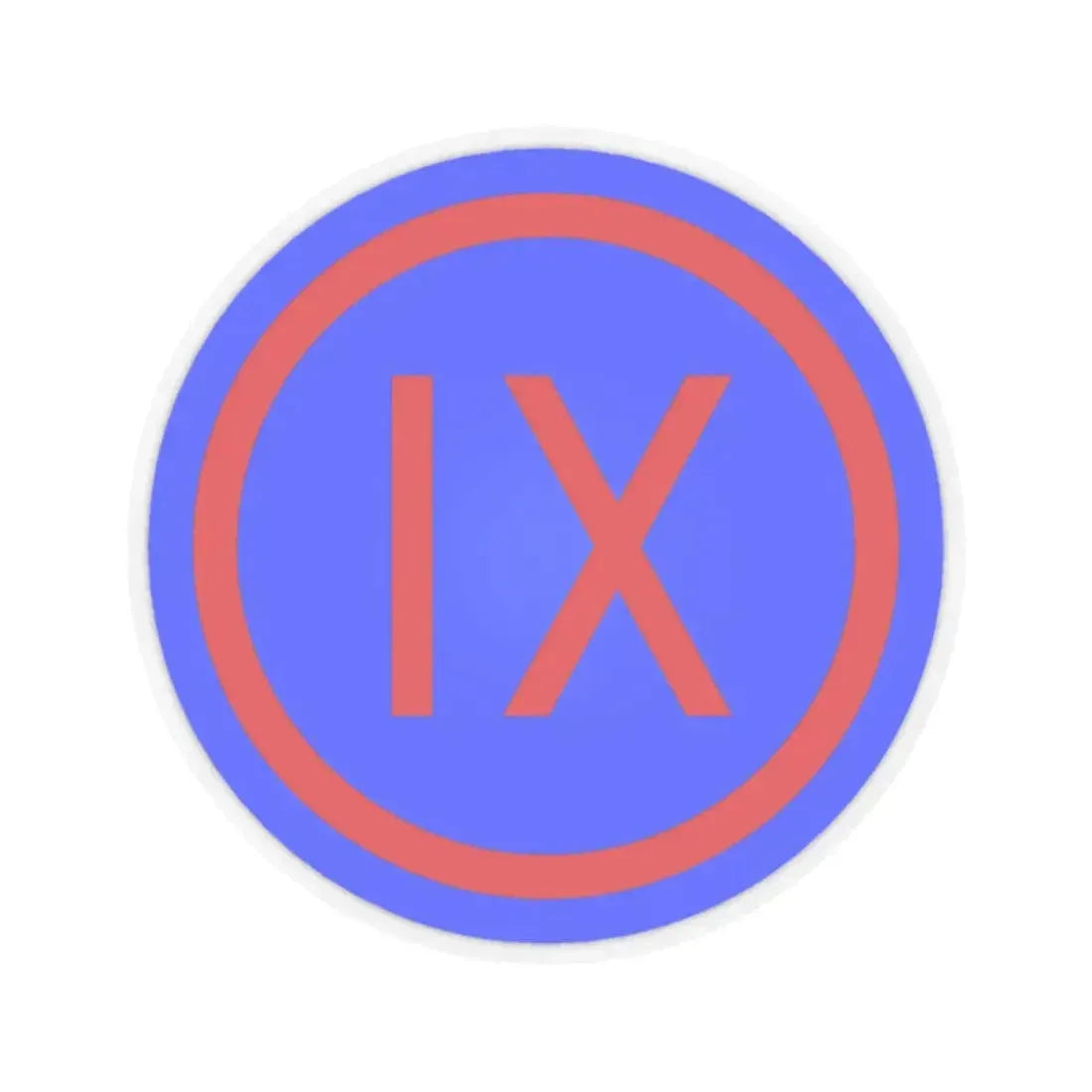 IX Corps (U.S. Army) STICKER Vinyl Kiss-Cut Decal 2 Inch Transparent - The Sticker Space