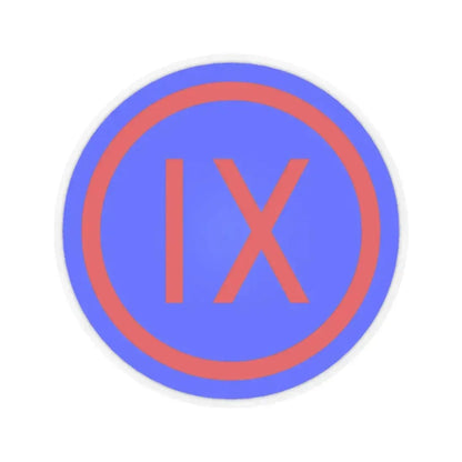 IX Corps (U.S. Army) STICKER Vinyl Kiss-Cut Decal 2 Inch Transparent - The Sticker Space