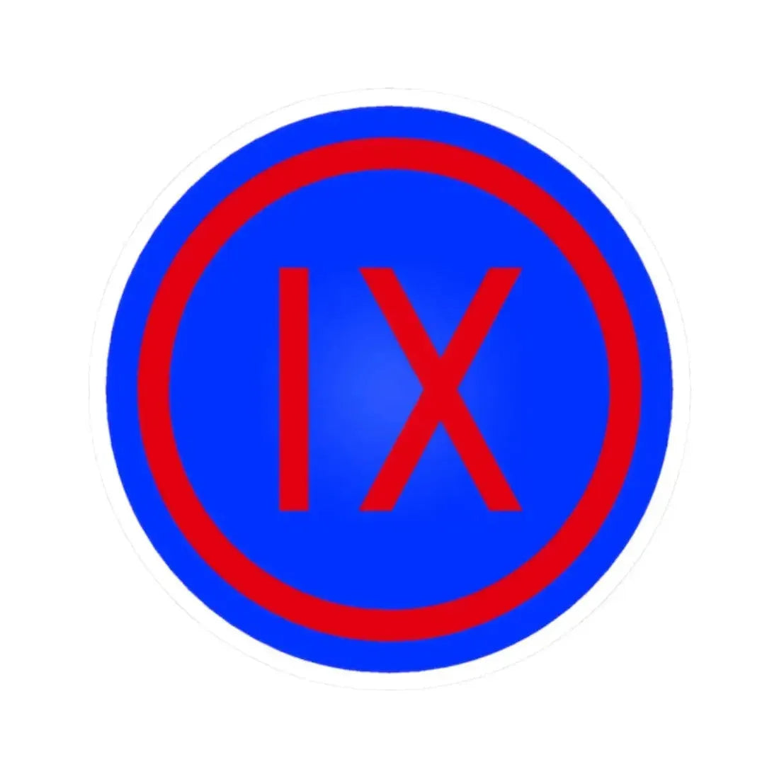 IX Corps (U.S. Army) STICKER Vinyl Kiss-Cut Decal 2 Inch White - The Sticker Space