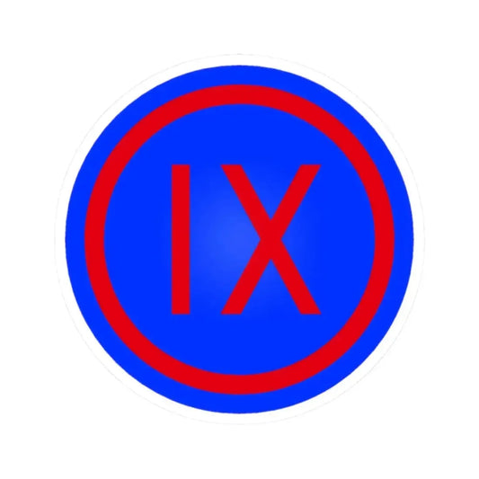 IX Corps (U.S. Army) STICKER Vinyl Kiss-Cut Decal 2 Inch White - The Sticker Space