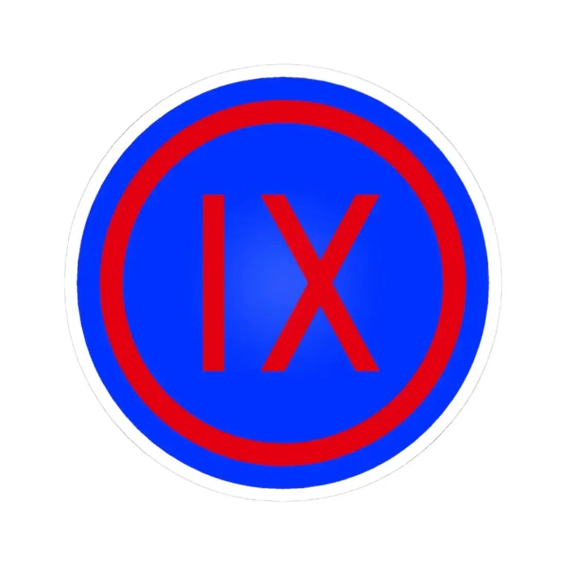 IX Corps (U.S. Army) STICKER Vinyl Kiss-Cut Decal 3 Inch White - The Sticker Space