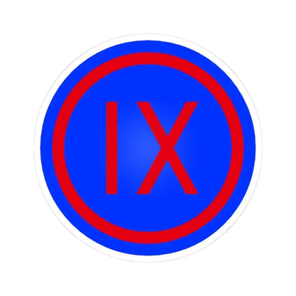 IX Corps (U.S. Army) STICKER Vinyl Kiss-Cut Decal 3 Inch White - The Sticker Space