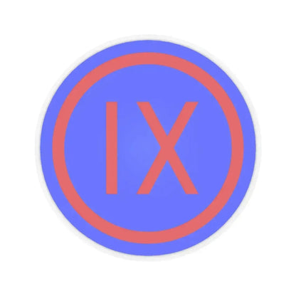IX Corps (U.S. Army) STICKER Vinyl Kiss-Cut Decal 6 Inch Transparent - The Sticker Space