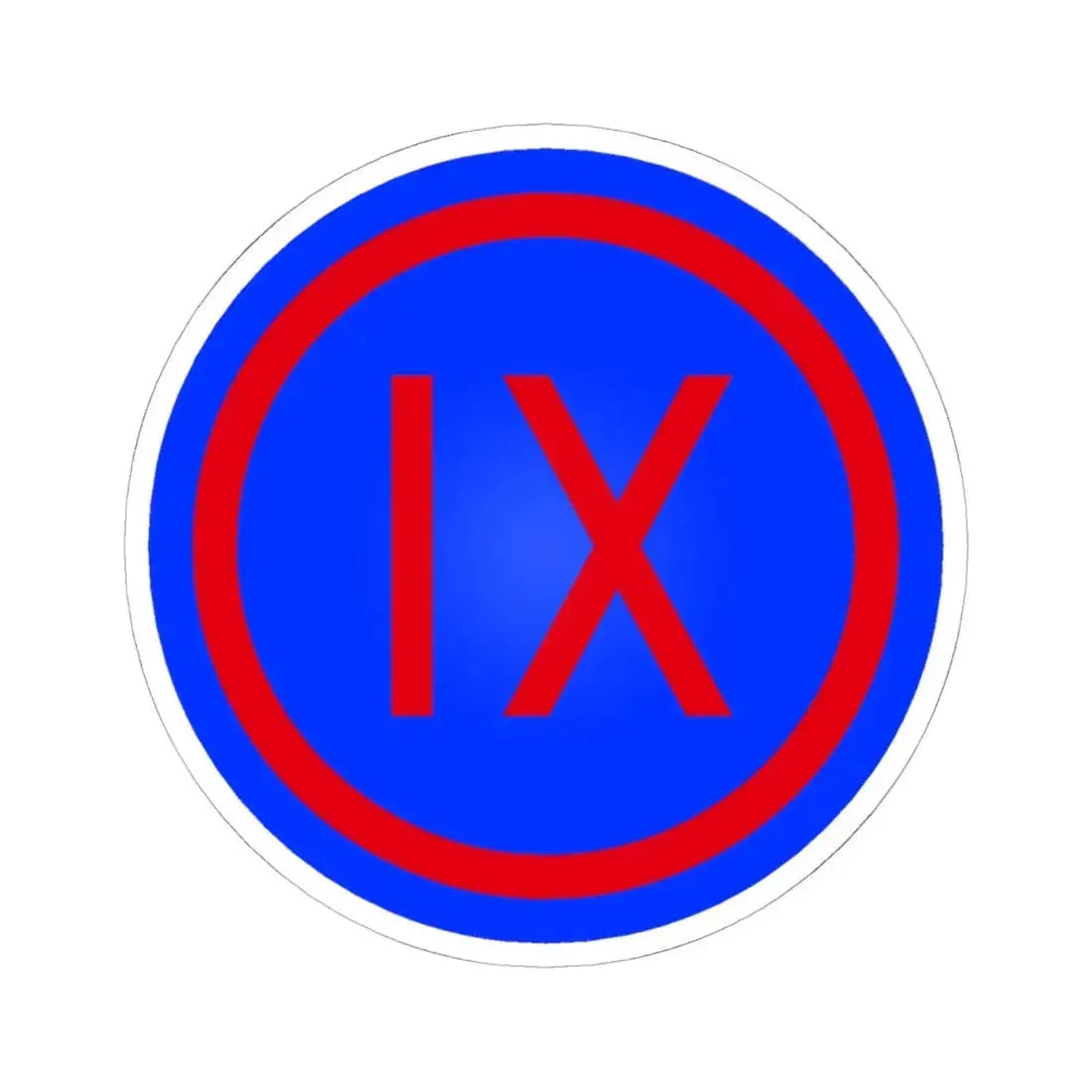 IX Corps (U.S. Army) STICKER Vinyl Kiss-Cut Decal 6 Inch White - The Sticker Space