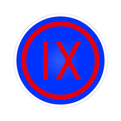 IX Corps (U.S. Army) STICKER Vinyl Kiss-Cut Decal 6 Inch White - The Sticker Space