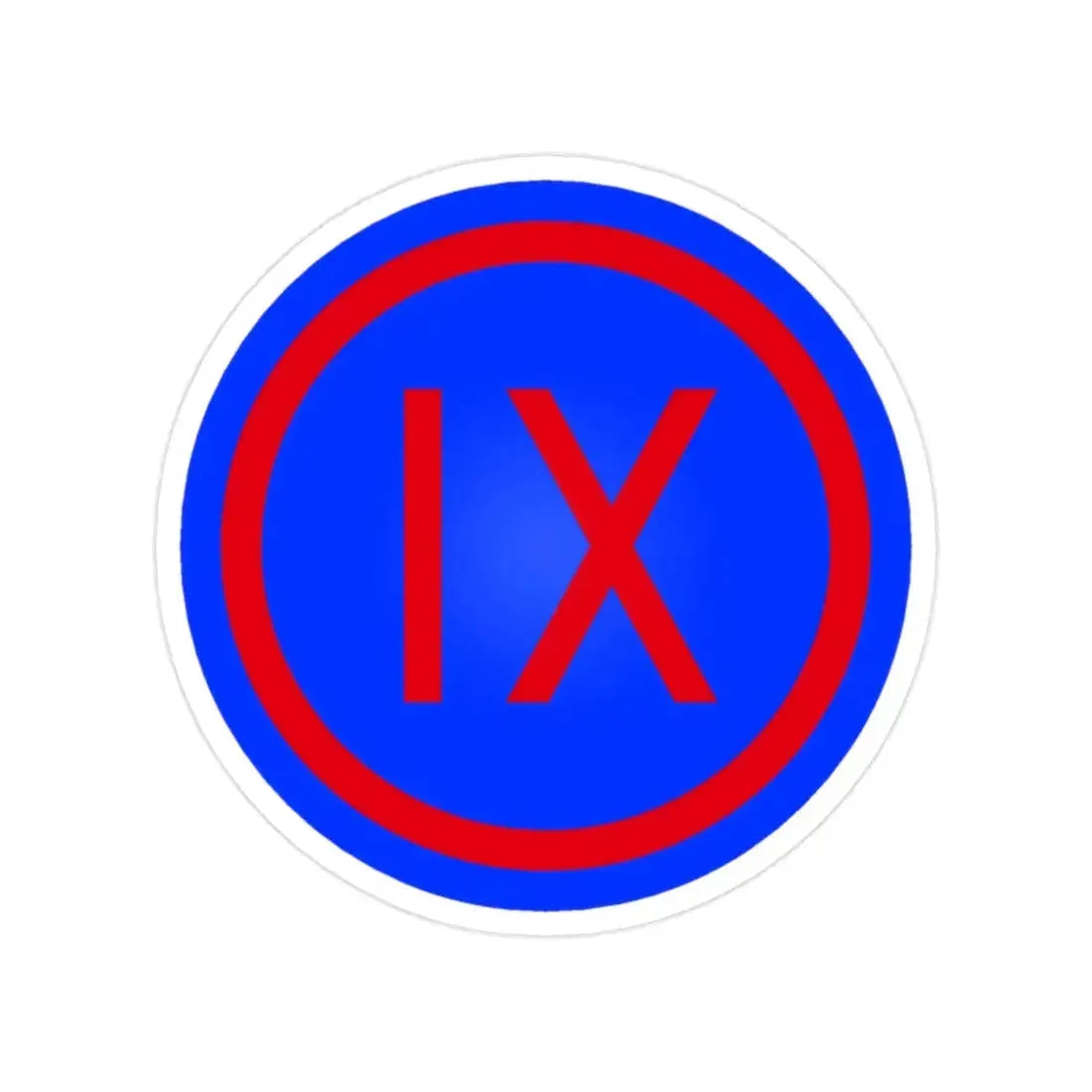 IX Corps (U.S. Army) Transparent STICKER Die-Cut Vinyl Decal 2 Inch - The Sticker Space