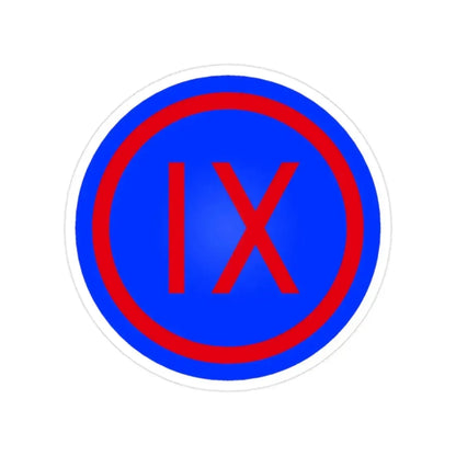 IX Corps (U.S. Army) Transparent STICKER Die-Cut Vinyl Decal 2 Inch - The Sticker Space