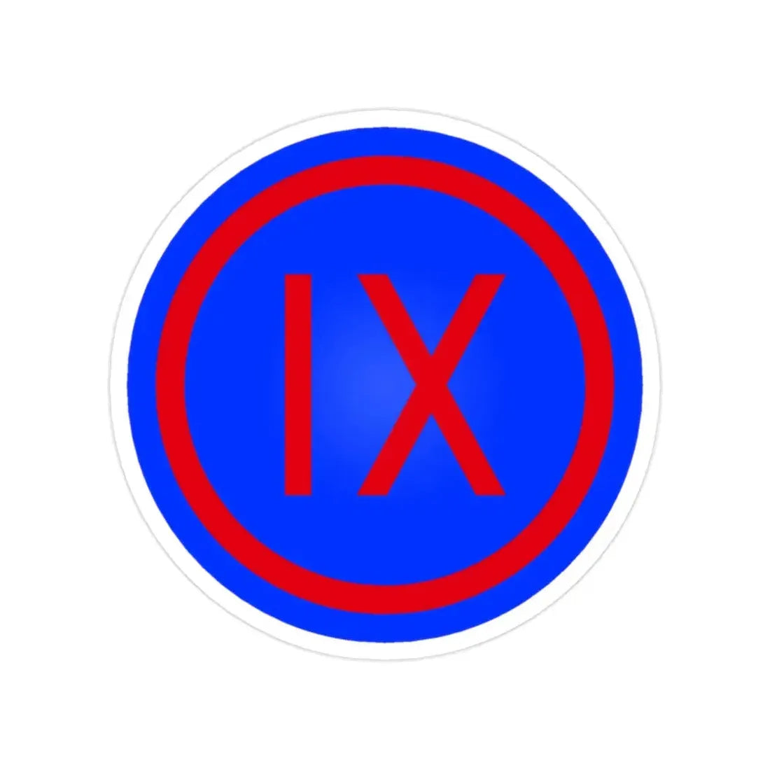 IX Corps (U.S. Army) Transparent STICKER Die-Cut Vinyl Decal 2 Inch - The Sticker Space