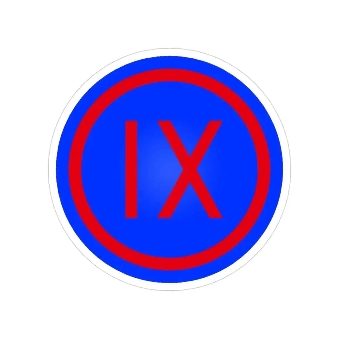 IX Corps (U.S. Army) Transparent STICKER Die-Cut Vinyl Decal 3 Inch - The Sticker Space