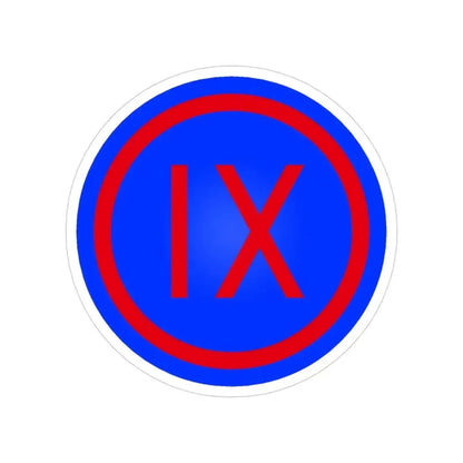 IX Corps (U.S. Army) Transparent STICKER Die-Cut Vinyl Decal 3 Inch - The Sticker Space