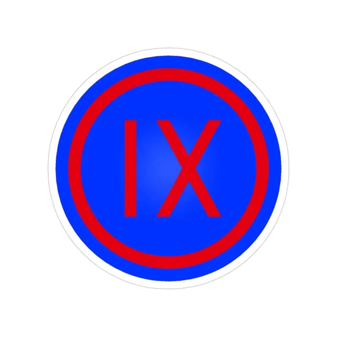 IX Corps (U.S. Army) Transparent STICKER Die-Cut Vinyl Decal 3 Inch - The Sticker Space