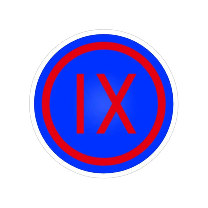 IX Corps (U.S. Army) Transparent STICKER Die-Cut Vinyl Decal 3 Inch - The Sticker Space