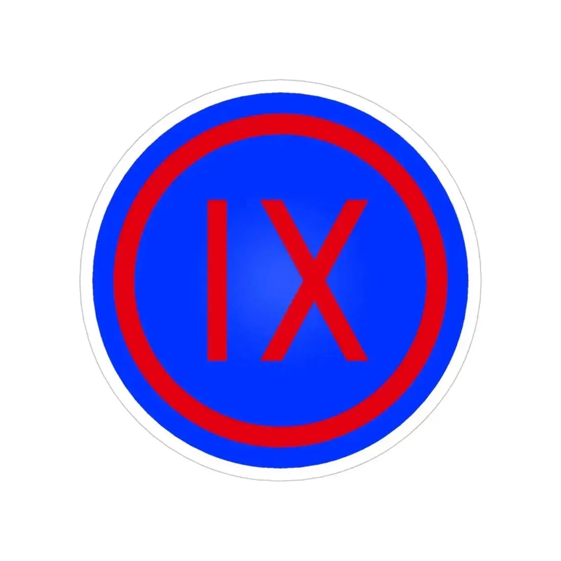 IX Corps (U.S. Army) Transparent STICKER Die-Cut Vinyl Decal 4 Inch - The Sticker Space