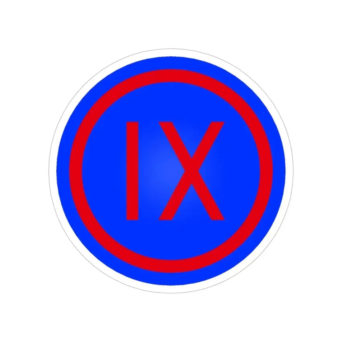 IX Corps (U.S. Army) Transparent STICKER Die-Cut Vinyl Decal 4 Inch - The Sticker Space