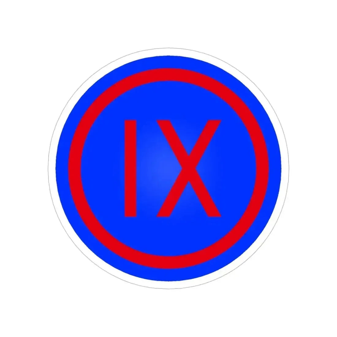 IX Corps (U.S. Army) Transparent STICKER Die-Cut Vinyl Decal 5 Inch - The Sticker Space
