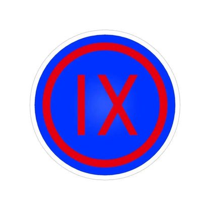 IX Corps (U.S. Army) Transparent STICKER Die-Cut Vinyl Decal 5 Inch - The Sticker Space