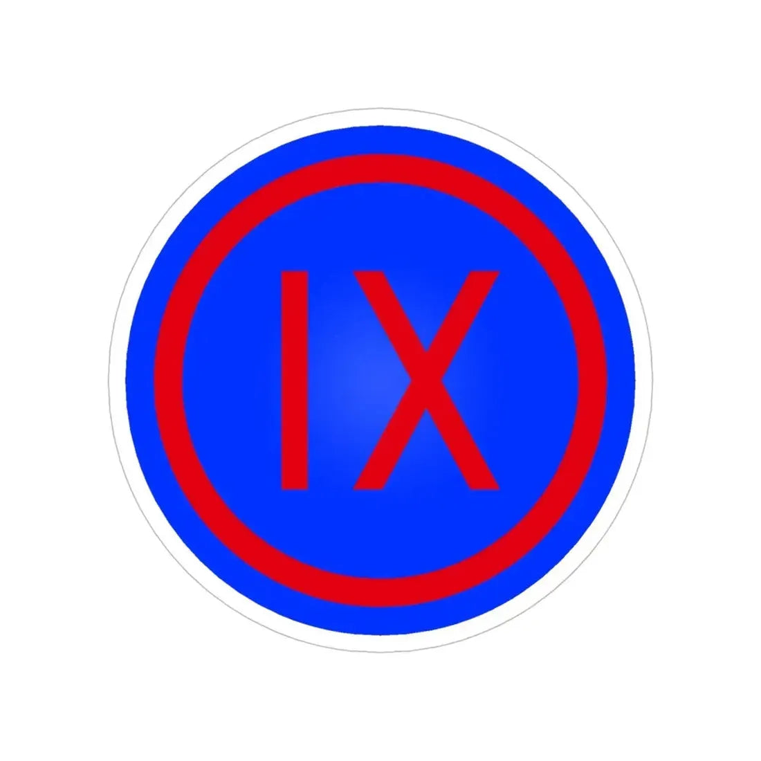 IX Corps (U.S. Army) Transparent STICKER Die-Cut Vinyl Decal 5 Inch - The Sticker Space