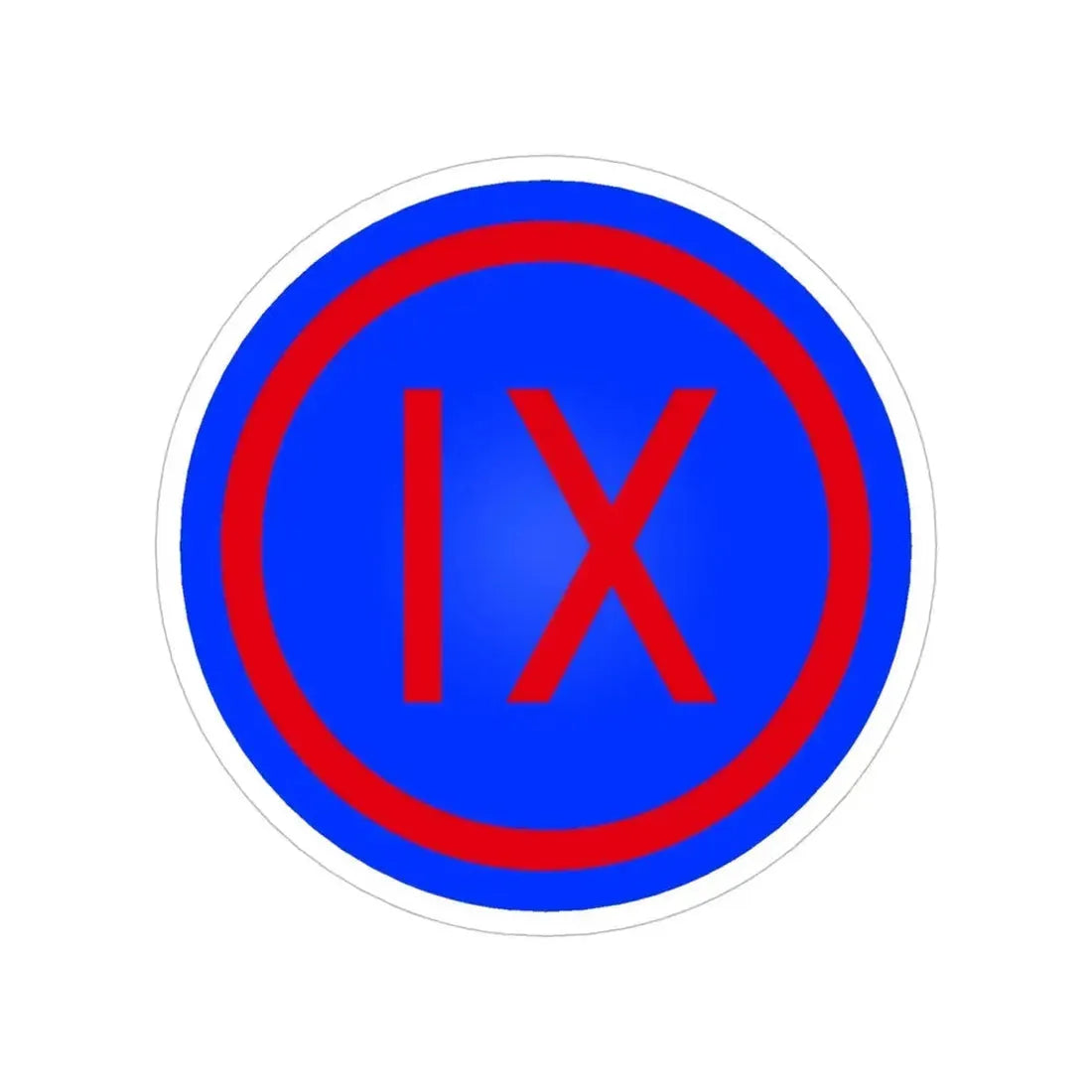 IX Corps (U.S. Army) Transparent STICKER Die-Cut Vinyl Decal 6 Inch - The Sticker Space