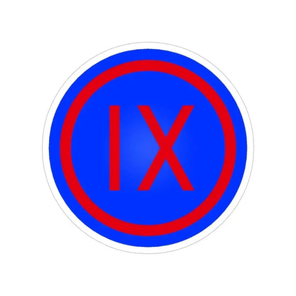 IX Corps (U.S. Army) Transparent STICKER Die-Cut Vinyl Decal 6 Inch - The Sticker Space