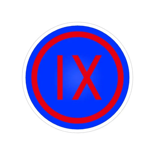 IX Corps (U.S. Army) Transparent STICKER Die-Cut Vinyl Decal 6 Inch - The Sticker Space