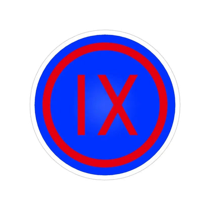 IX Corps (U.S. Army) Transparent STICKER Die-Cut Vinyl Decal 6 Inch - The Sticker Space