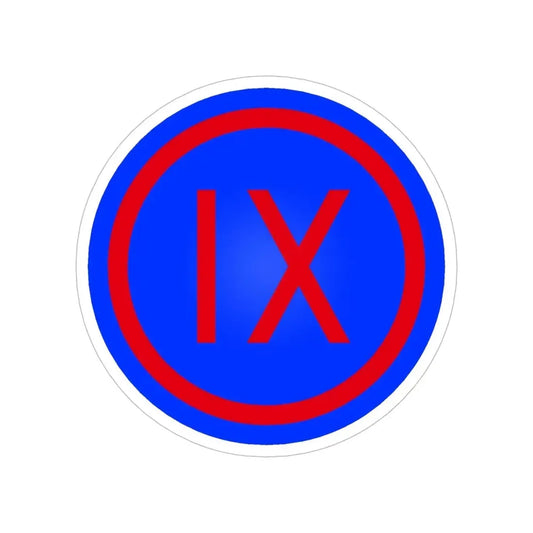 IX Corps (U.S. Army) Transparent STICKER Die-Cut Vinyl Decal 6 Inch - The Sticker Space
