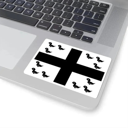 Izegem vlag (Belgium) STICKER Vinyl Kiss-Cut Decal - The Sticker Space