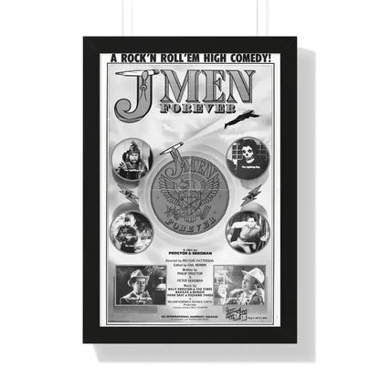 J MEN FOREVER 1979 - Framed Movie Poster 16″ x 24″ Black - The Sticker Space