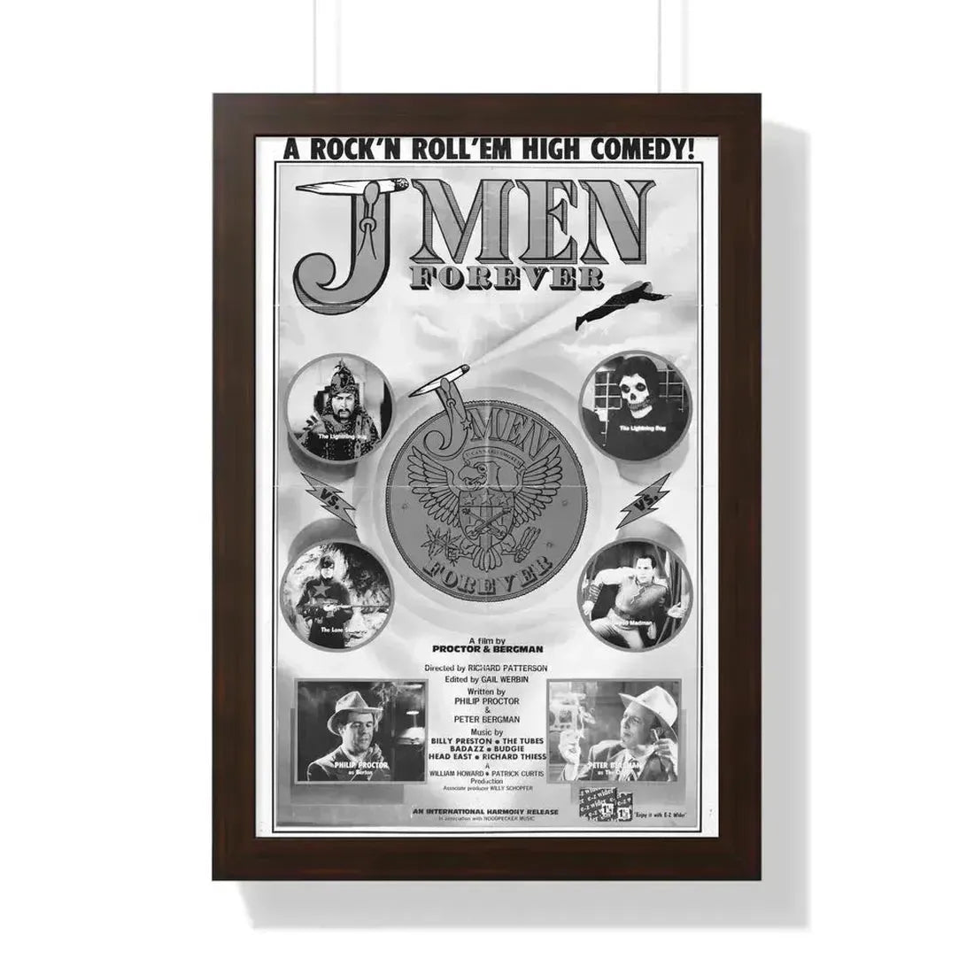 J MEN FOREVER 1979 - Framed Movie Poster 16″ x 24″ Walnut - The Sticker Space