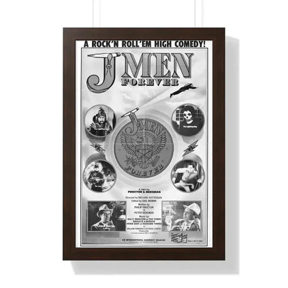 J MEN FOREVER 1979 - Framed Movie Poster 16″ x 24″ Walnut - The Sticker Space