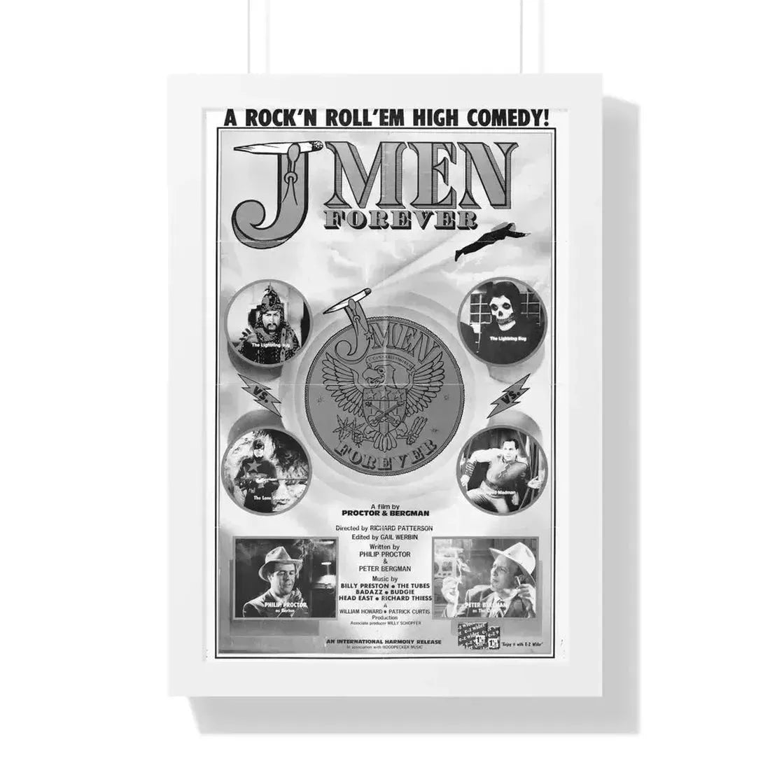 J MEN FOREVER 1979 - Framed Movie Poster 16″ x 24″ White - The Sticker Space