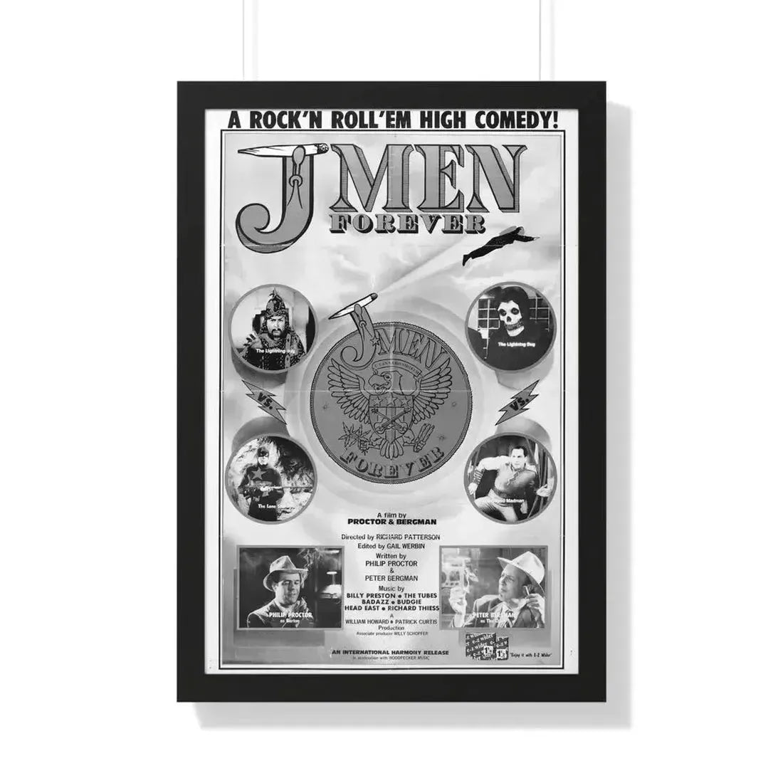 J MEN FOREVER 1979 - Framed Movie Poster 20" x 30" Black - The Sticker Space