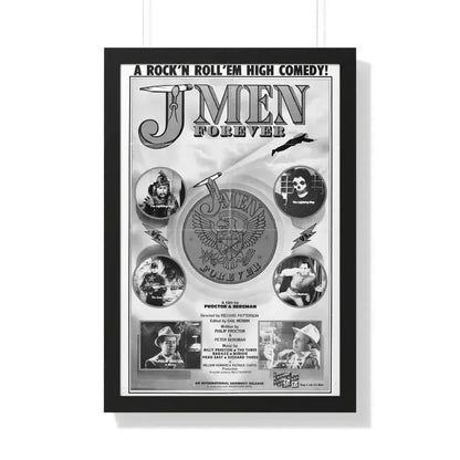 J MEN FOREVER 1979 - Framed Movie Poster 20" x 30" Black - The Sticker Space