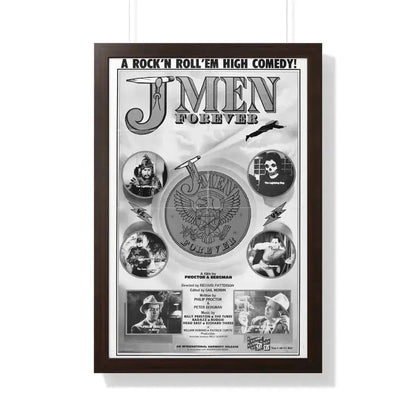 J MEN FOREVER 1979 - Framed Movie Poster 20" x 30" Walnut - The Sticker Space