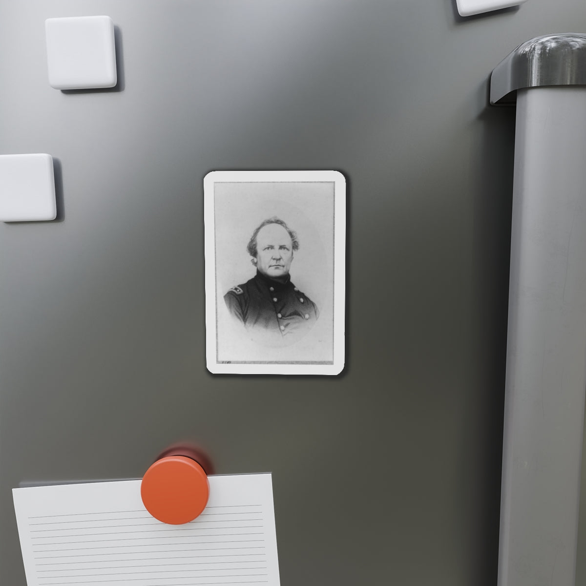 J.R. Slack, Head-And-Shoulders Portrait, Facing Right (U.S. Civil War) Refrigerator Magnet-The Sticker Space