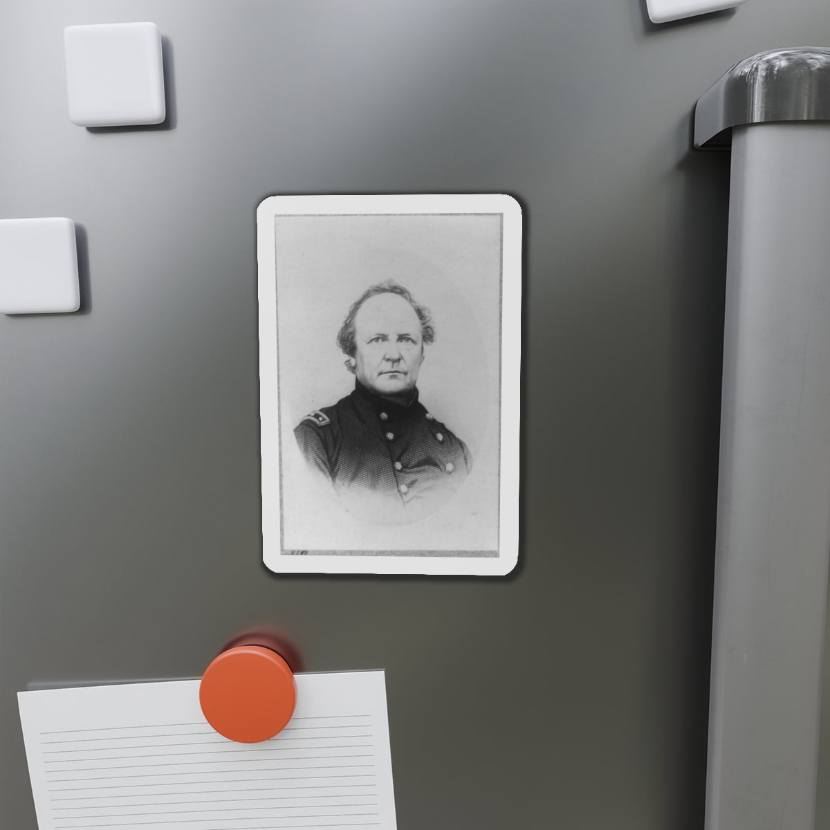 J.R. Slack, Head-And-Shoulders Portrait, Facing Right (U.S. Civil War) Refrigerator Magnet-The Sticker Space