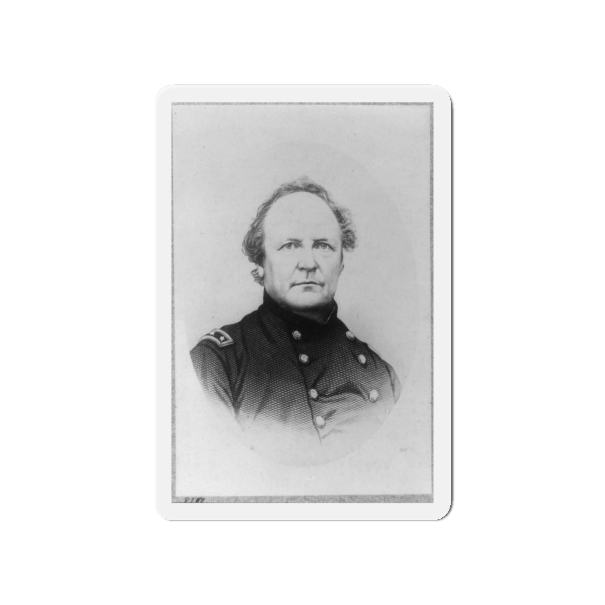 J.R. Slack, Head-And-Shoulders Portrait, Facing Right (U.S. Civil War) Refrigerator Magnet-4" x 4"-The Sticker Space