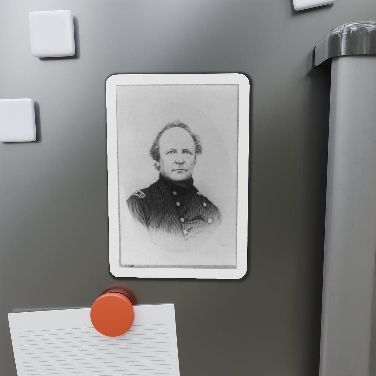 J.R. Slack, Head-And-Shoulders Portrait, Facing Right (U.S. Civil War) Refrigerator Magnet-The Sticker Space