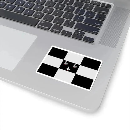 Jabbeke vlag (Belgium) STICKER Vinyl Kiss-Cut Decal - The Sticker Space