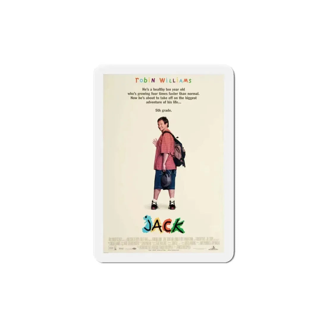Jack 1996 Movie Poster Refrigerator Magnet 5 Inch - The Sticker Space