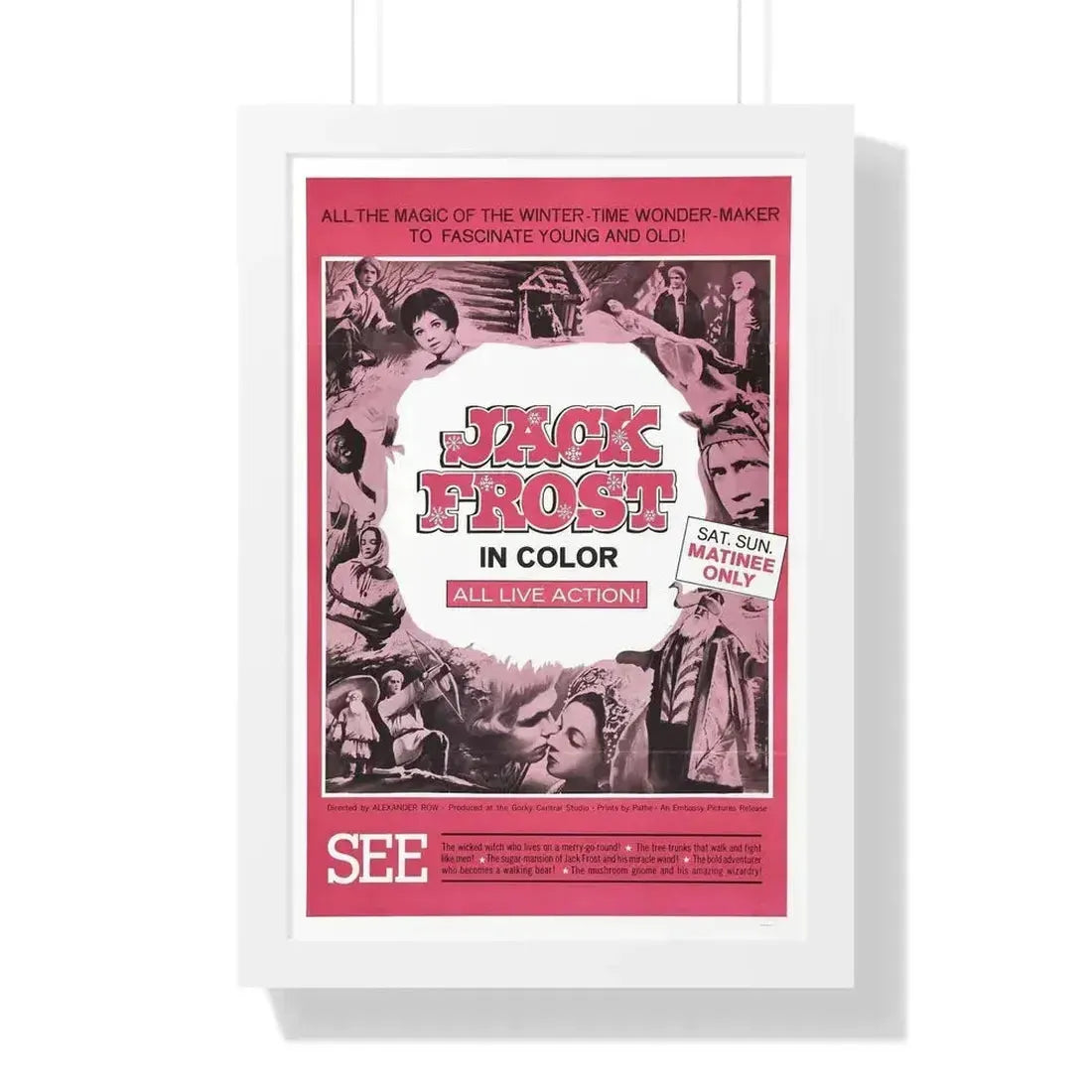 JACK FROST 1964 - Framed Movie Poster 16″ x 24″ White - The Sticker Space