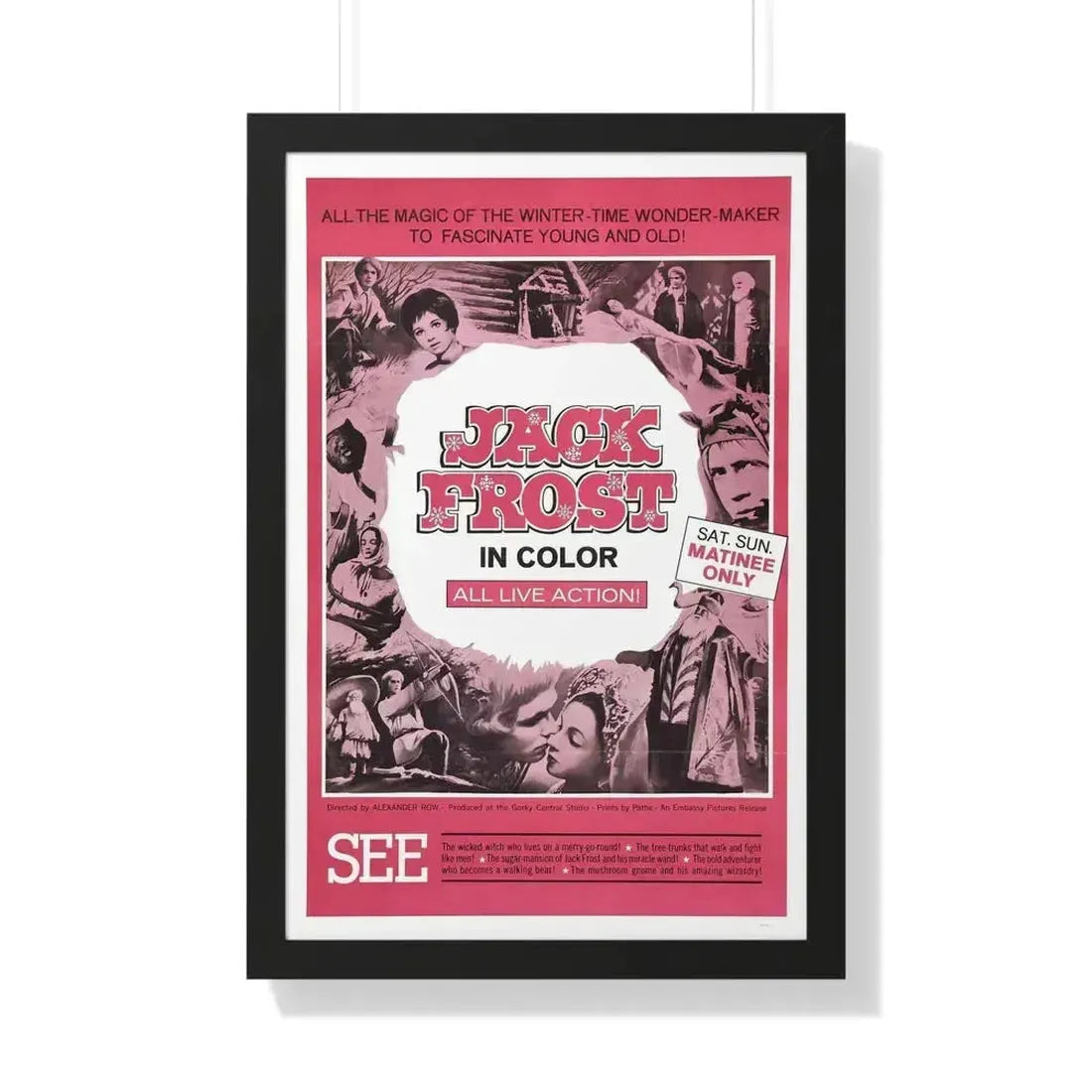 JACK FROST 1964 - Framed Movie Poster 20" x 30" Black - The Sticker Space