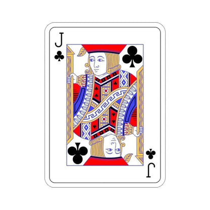 Jack of Clubs Playing Card STICKER Vinyl Die-Cut Decal 5 Inch - The Sticker Space