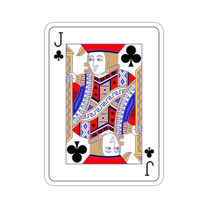 Jack of Clubs Playing Card STICKER Vinyl Die-Cut Decal - The Sticker Space